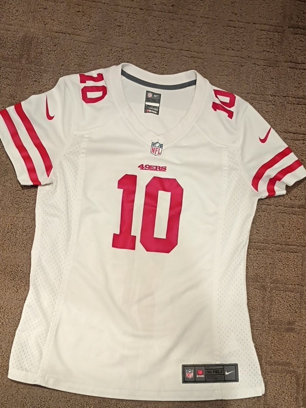 Nike Women’s White & Red San Francisco 49ers #10 Football Jersey
